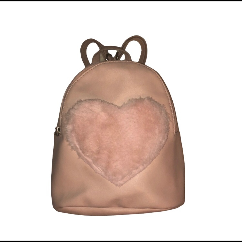 Pink Heart Mini Backpack